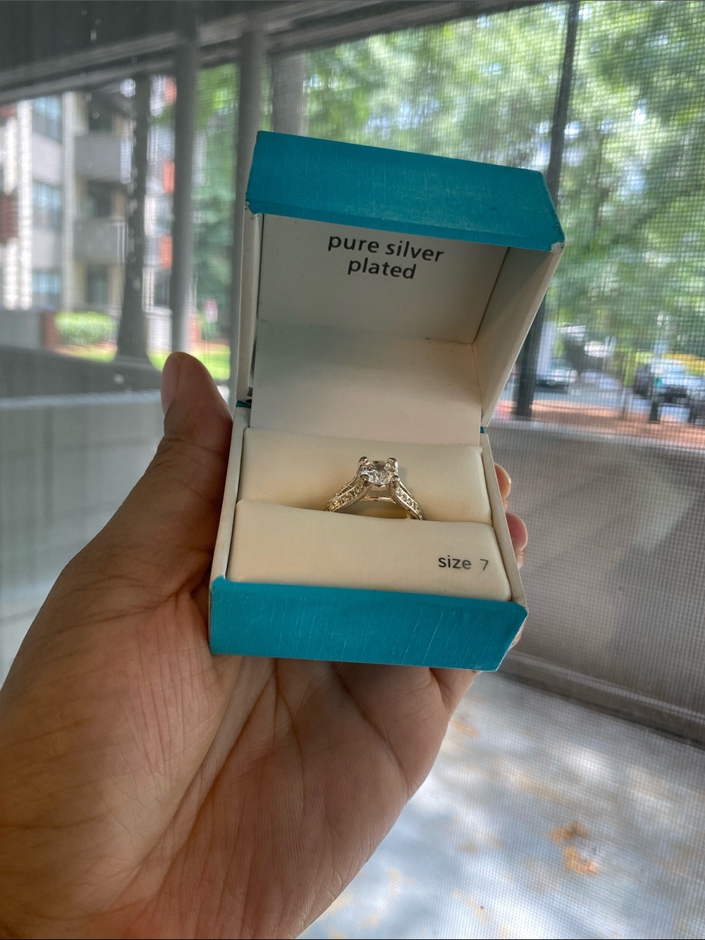 Silver ring size 7